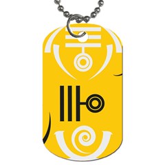 Abstract Pattern Geometric Backgrounds   Dog Tag (two Sides) by Eskimos