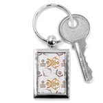 Abstract pattern geometric backgrounds   Key Chain (Rectangle) Front