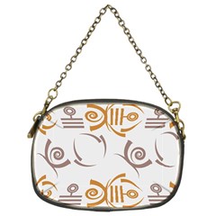 Abstract Pattern Geometric Backgrounds   Chain Purse (two Sides) by Eskimos