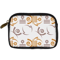 Abstract Pattern Geometric Backgrounds   Digital Camera Leather Case by Eskimos