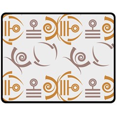 Abstract Pattern Geometric Backgrounds   Fleece Blanket (medium)  by Eskimos