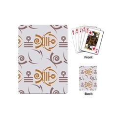 Abstract Pattern Geometric Backgrounds   Playing Cards Single Design (mini) by Eskimos