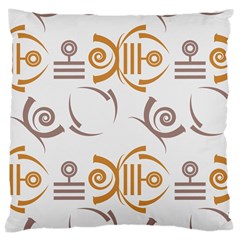 Abstract Pattern Geometric Backgrounds   Large Cushion Case (one Side) by Eskimos