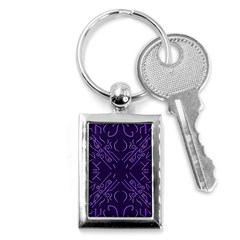 Abstract Pattern Geometric Backgrounds   Key Chain (rectangle) by Eskimos