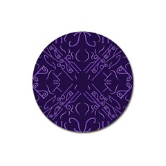 Abstract Pattern Geometric Backgrounds   Magnet 3  (round) by Eskimos