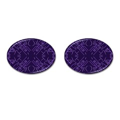 Abstract Pattern Geometric Backgrounds   Cufflinks (oval) by Eskimos