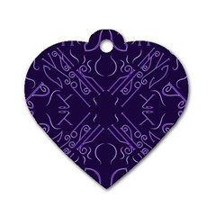 Abstract Pattern Geometric Backgrounds   Dog Tag Heart (two Sides) by Eskimos