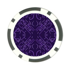 Abstract Pattern Geometric Backgrounds   Poker Chip Card Guard by Eskimos