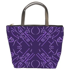 Abstract Pattern Geometric Backgrounds   Bucket Bag by Eskimos