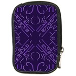 Abstract pattern geometric backgrounds   Compact Camera Leather Case Front