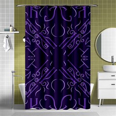 Abstract Pattern Geometric Backgrounds   Shower Curtain 48  X 72  (small)  by Eskimos