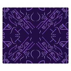 Abstract Pattern Geometric Backgrounds   Double Sided Flano Blanket (small)  by Eskimos