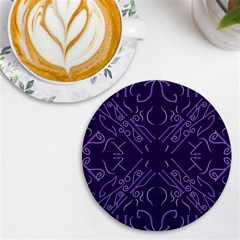 Abstract Pattern Geometric Backgrounds   Uv Print Round Tile Coaster by Eskimos