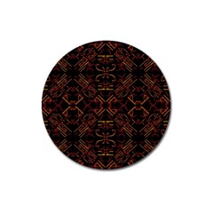 Abstract pattern geometric backgrounds   Magnet 3  (Round)