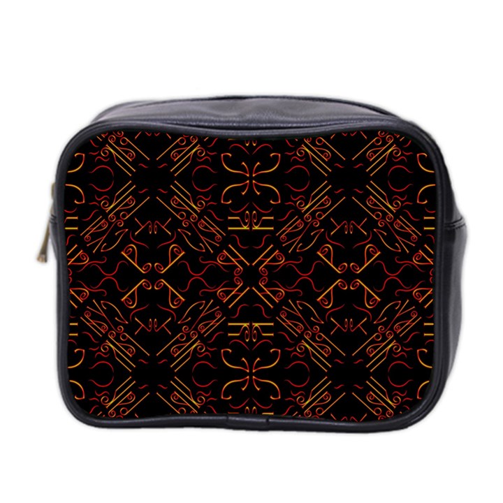 Abstract pattern geometric backgrounds   Mini Toiletries Bag (Two Sides)