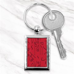 Abstract Pattern Geometric Backgrounds   Key Chain (rectangle) by Eskimos