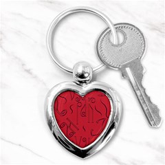 Abstract Pattern Geometric Backgrounds   Key Chain (heart) by Eskimos