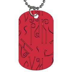 Abstract Pattern Geometric Backgrounds   Dog Tag (two Sides) by Eskimos