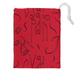 Abstract Pattern Geometric Backgrounds   Drawstring Pouch (5xl) by Eskimos