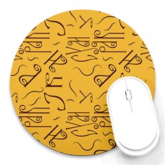 Abstract Pattern Geometric Backgrounds   Round Mousepads by Eskimos