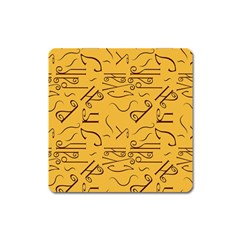 Abstract Pattern Geometric Backgrounds   Square Magnet