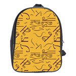 Abstract pattern geometric backgrounds   School Bag (Large) Front