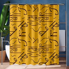 Abstract Pattern Geometric Backgrounds   Shower Curtain 60  X 72  (medium)  by Eskimos