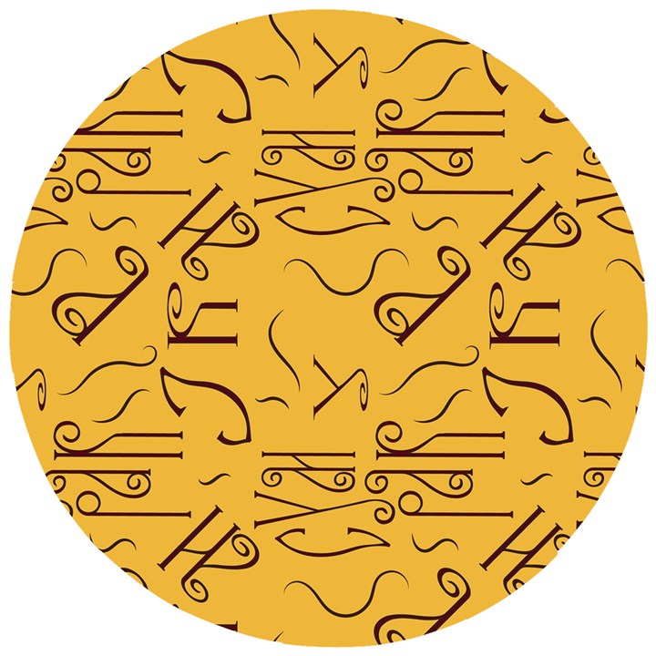 Abstract pattern geometric backgrounds   Wooden Puzzle Round