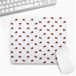 Funny Cartoon Sketchy Snail Drawing Pattern Large Mousepads Front