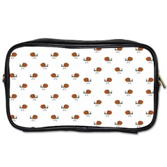 Funny Cartoon Sketchy Snail Drawing Pattern Toiletries Bag (two Sides) by dflcprintsclothing