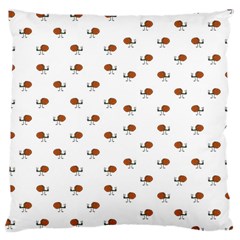 Funny Cartoon Sketchy Snail Drawing Pattern Large Cushion Case (one Side) by dflcprintsclothing