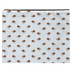 Funny Cartoon Sketchy Snail Drawing Pattern Cosmetic Bag (xxxl) by dflcprintsclothing