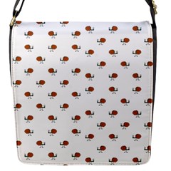 Funny Cartoon Sketchy Snail Drawing Pattern Flap Closure Messenger Bag (s) by dflcprintsclothing