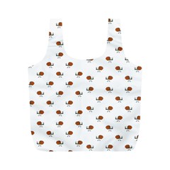 Funny Cartoon Sketchy Snail Drawing Pattern Full Print Recycle Bag (m)