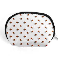 Funny Cartoon Sketchy Snail Drawing Pattern Accessory Pouch (medium) by dflcprintsclothing