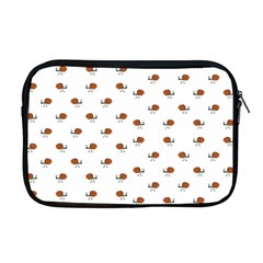 Funny Cartoon Sketchy Snail Drawing Pattern Apple Macbook Pro 17  Zipper Case by dflcprintsclothing