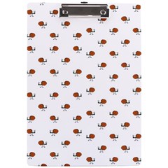 Funny Cartoon Sketchy Snail Drawing Pattern A4 Clipboard by dflcprintsclothing