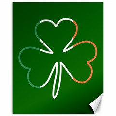 Shamrock Irish Clover St Patrick Canvas 16  X 20  by yoursparklingshop