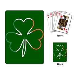 Shamrock Irish Clover St Patrick Playing Cards Single Design (rectangle) by yoursparklingshop