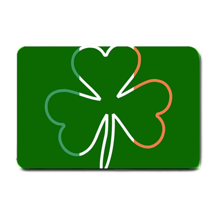 Shamrock Irish Clover St Patrick Small Doormat 