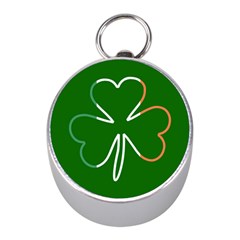 Shamrock Irish Clover St Patrick Mini Silver Compasses by yoursparklingshop