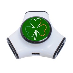 Shamrock Irish Clover St Patrick 3-port Usb Hub by yoursparklingshop