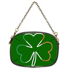 Shamrock Irish Clover St Patrick Chain Purse (one Side) by yoursparklingshop