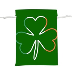 Shamrock Irish Clover St Patrick  Lightweight Drawstring Pouch (xl) by yoursparklingshop