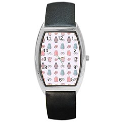 Pattern With Clothes For Newborns Barrel Style Metal Watch by SychEva