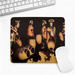 Candombe Drummers Warming Drums Large Mousepads by dflcprintsclothing