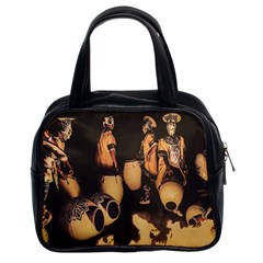 Candombe Drummers Warming Drums Classic Handbag (two Sides) by dflcprintsclothing