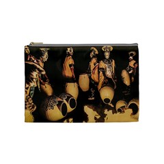 Candombe Drummers Warming Drums Cosmetic Bag (medium)