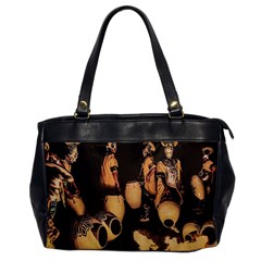 Candombe Drummers Warming Drums Oversize Office Handbag by dflcprintsclothing