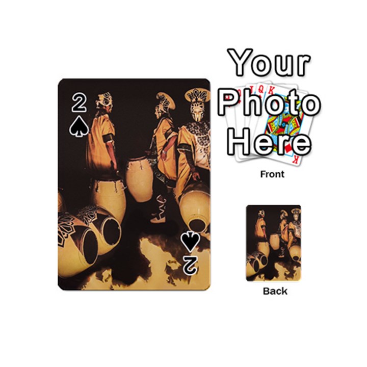 Candombe Drummers Warming Drums Playing Cards 54 Designs (Mini)